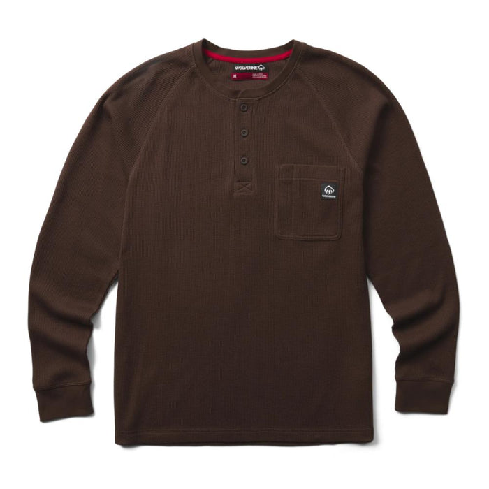 Wolverine® Men's Walden - II Henley Long Sleeve Waffle - Knit Texture Thermal