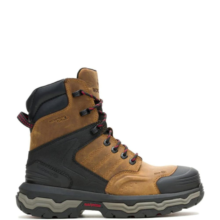 Wolverine® Men's Waterproof Alpha Infinity Energy Bound™ Composite Toe 8" Boots - Dark Tan -  W251105