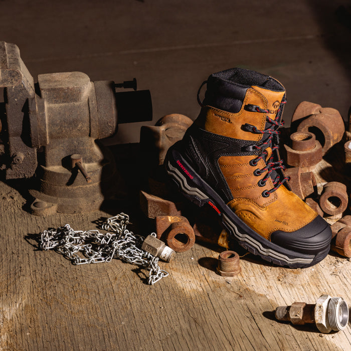 Wolverine® Men's Waterproof Alpha Infinity Energy Bound™ Composite Toe 8" Boots - Dark Tan -  W251105