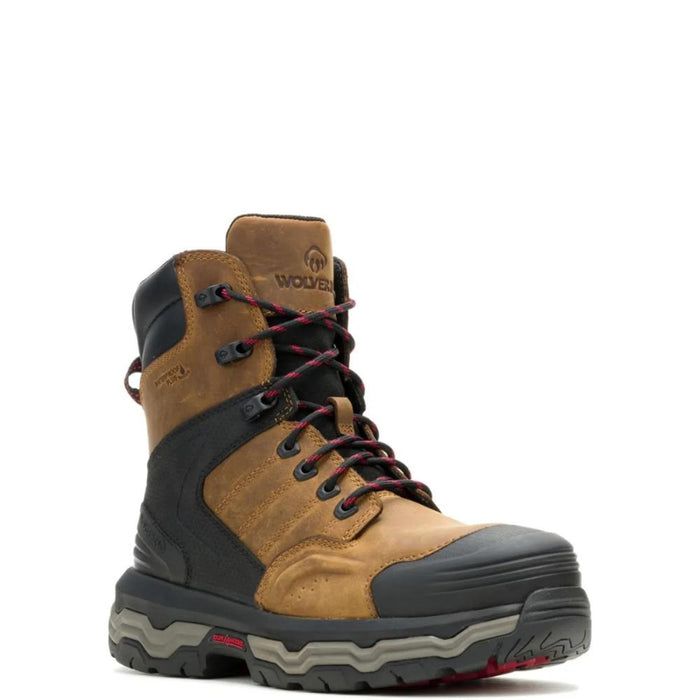 Wolverine® Men's Waterproof Alpha Infinity System Soft Toe 8" Boots - Dark Tan - W250053