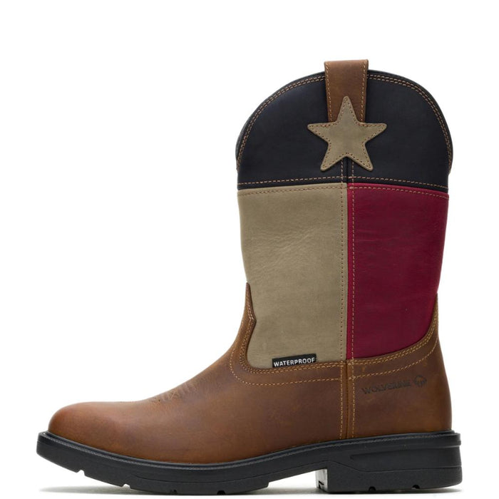 Wolverine® Men's Waterproof  Rancher Level Rio Steel Toe Wellington Boots - Brown Multi - W271015