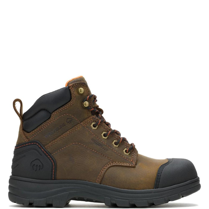 Wolverine® Men's Waterproof Carlsbad Cap Slip Resistant 6" Boots - Brown - W241079