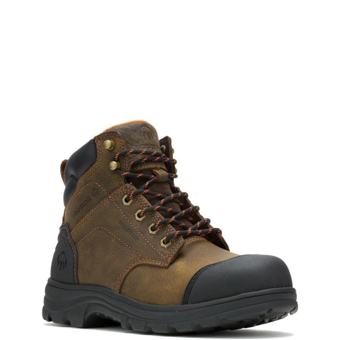 Wolverine® Men's Waterproof Carlsbad Cap Slip Resistant 6" Boots - Brown - W241079