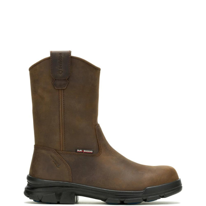 Wolverine® Men's Waterproof Durashocks Icon Electric Hazard Wellington Boots - Dark Brown - W241104