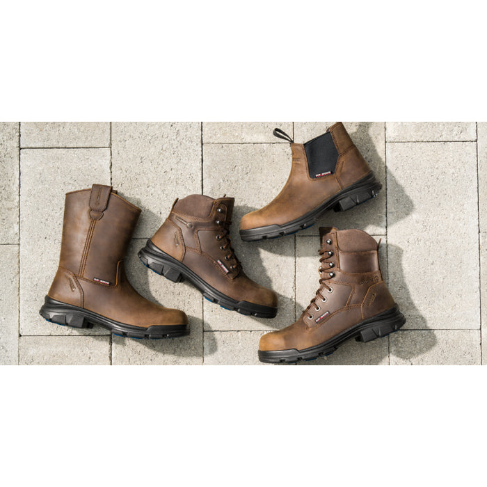 Wolverine® Men's Waterproof Durashocks Icon Electric Hazard Wellington Boots - Dark Brown - W241104