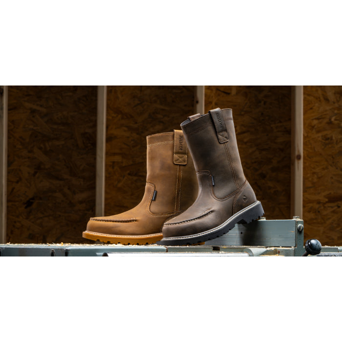 Wolverine® Men's Waterproof Floorhand MOC Composite Toe Wellington Boots - Dark Wheat - W241194