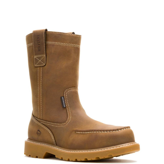 Wolverine® Men's Waterproof Floorhand MOC Composite Toe Wellington Boots - Dark Wheat - W241194