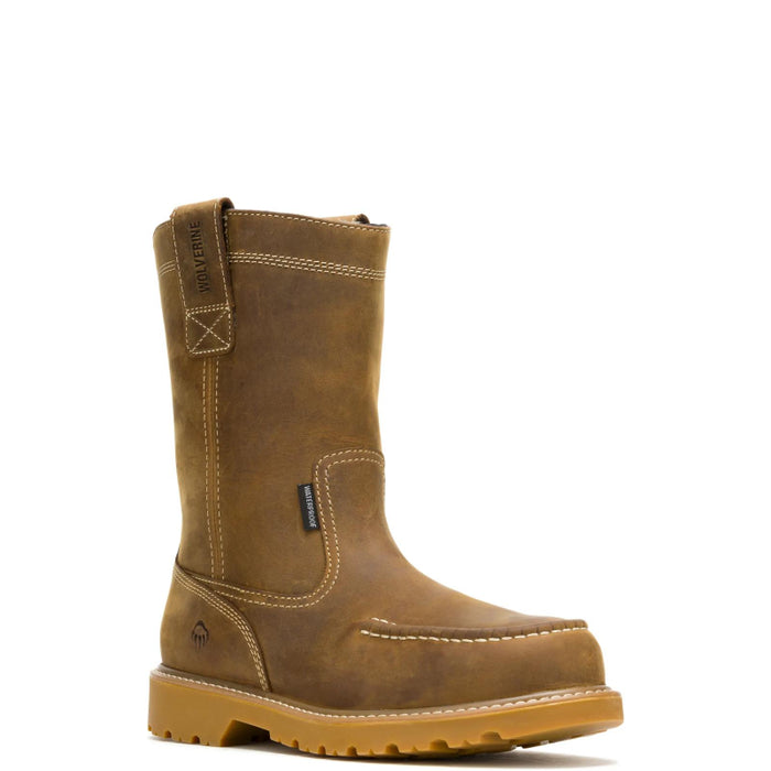 Wolverine® Men's Waterproof Floorhand MOC Composite Toe Wellington Boots - Dark Wheat - W250029