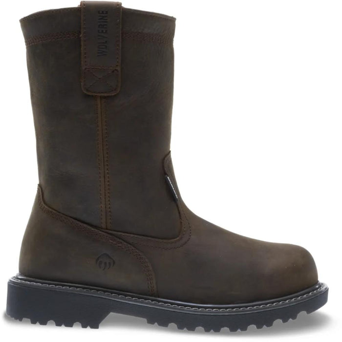 Wolverine® Men's Waterproof Floorhand Steel Toe Wellington Boots - Dark Brown - W10680