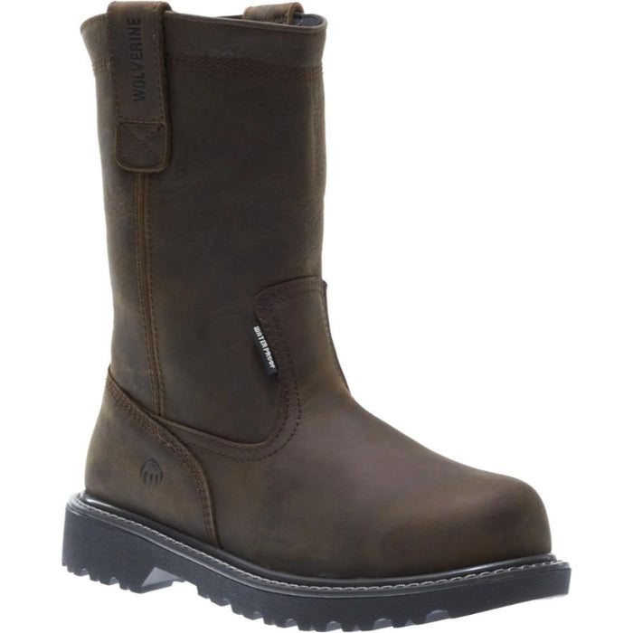 Wolverine® Men's Waterproof Floorhand Steel Toe Wellington Boots - Dark Brown - W10680