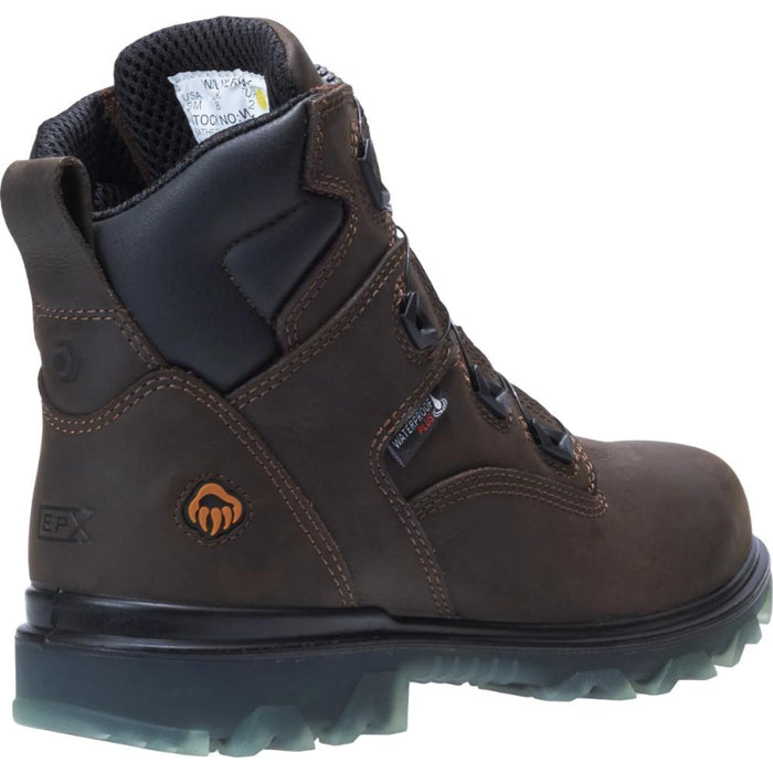 Wolverine® Men's Waterproof I-90 BOA® Composite Toe 6" Boots - Coffee Bean - W191063
