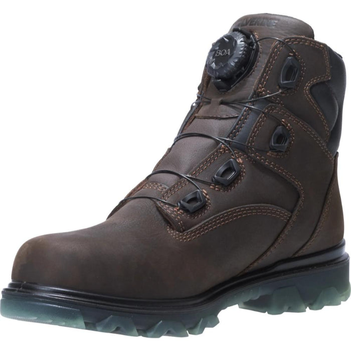 Wolverine® Men's Waterproof I-90 BOA® Composite Toe 6" Boots - Coffee Bean - W191063