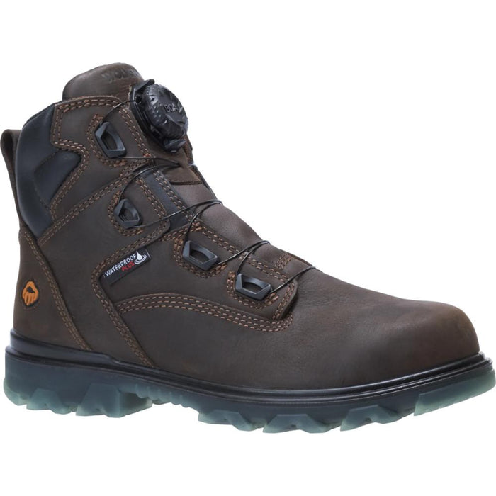 Wolverine® Men's Waterproof I-90 BOA® Composite Toe 6" Boots - Coffee Bean - W191063