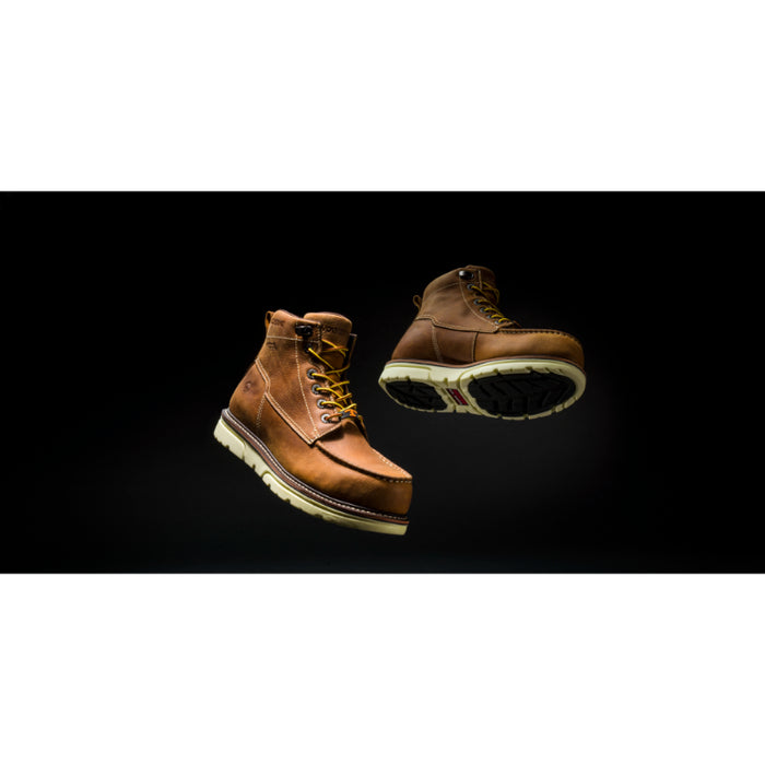 Wolverine® Men's Waterproof I-90 DuraShocks® 6" Wedge MOC Boots - Tan - W200051