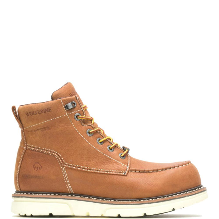 Wolverine® Men's Waterproof I-90 DuraShocks® Composite Toe 6" Wedge MOC Boots - Tan - W201097