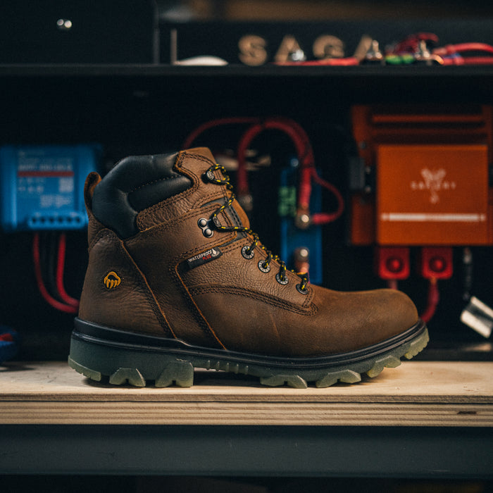 Wolverine® Men's Waterproof I-90 Soft Toe 6" Boots - Sudan Brown - W10784