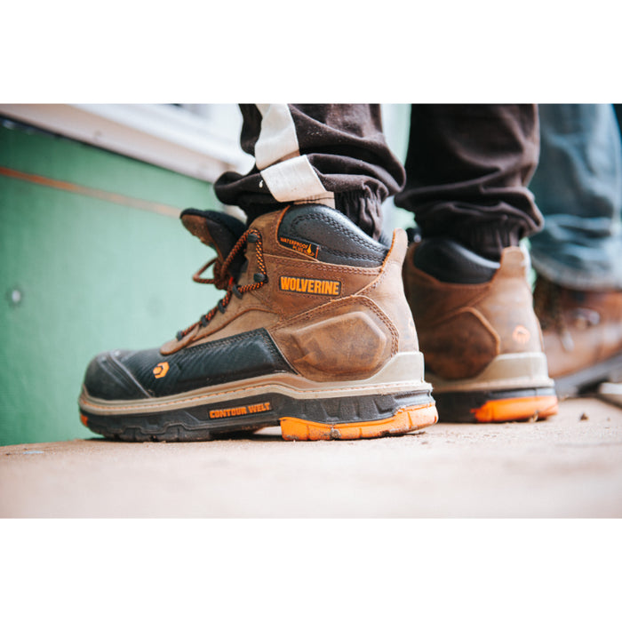 Wolverine® Men's Waterproof Overpass Composite Toe 6" Boots - Summer Brown - W10717