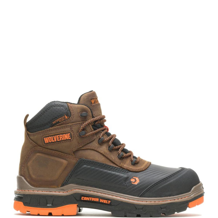 Wolverine® Men's Waterproof Overpass Composite Toe 6" Boots - Summer Brown - W10717