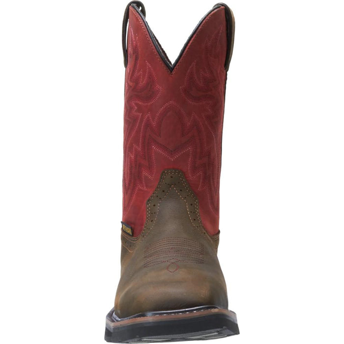 Wolverine® Men's Waterproof Rancher Composite Toe Wellington Boots with Met-Guard - Brown/Red - W10929