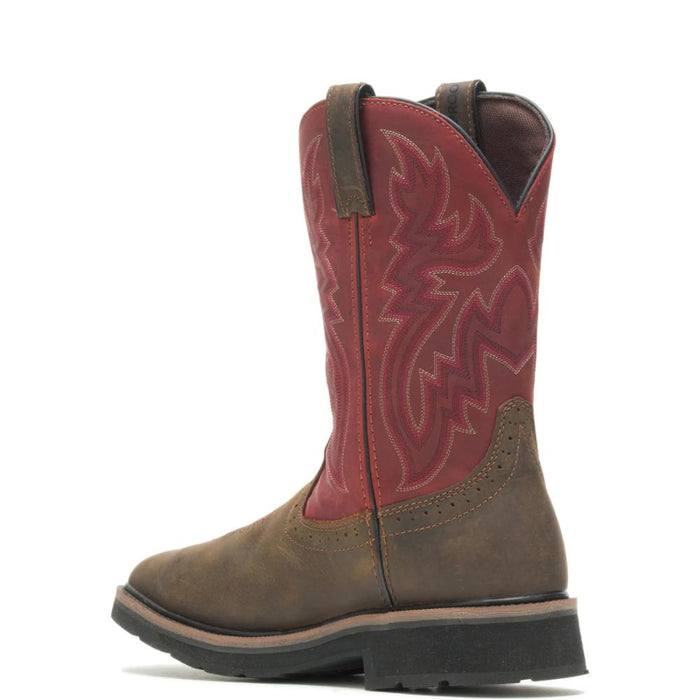 Wolverine® Men's Waterproof Rancher Composite Toe Wellington Boots with Met-Guard - Brown/Red - W10929