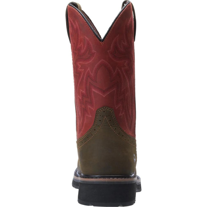 Wolverine® Men's Waterproof Rancher Composite Toe Wellington Boots with Met-Guard - Brown/Red - W10929