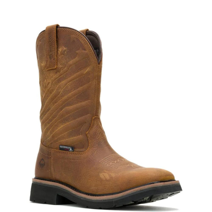 Wolverine® Men's Waterproof Rancher Flag Soft Toe Wellington Boots - Sudan Brown - W240056