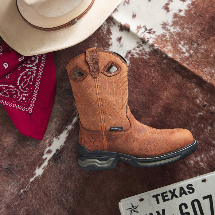 Wolverine® Men's Waterproof Rancher Infinity Pull On Energy Bound™ Composite Toe Wellington Boots