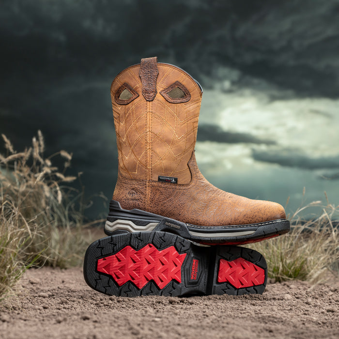 Wolverine® Men's Waterproof Rancher Infinity Pull On Energy Bound™ Composite Toe Wellington Boots