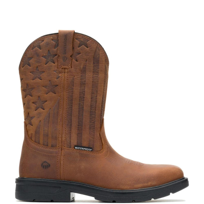 Wolverine® Men's Waterproof  Rancher Level Glory Steel Toe Wellington Boots - Tobacco - W271018