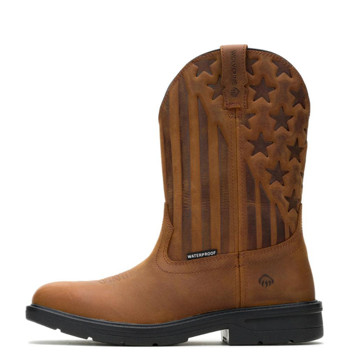 Wolverine® Men's Waterproof  Rancher Level Glory Steel Toe Wellington Boots - Tobacco - W271018