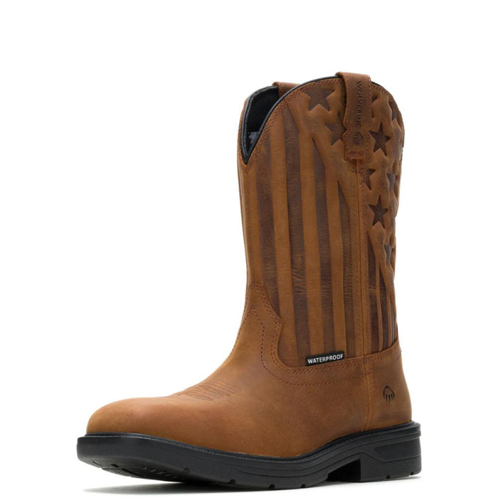Wolverine® Men's Waterproof  Rancher Level Glory Steel Toe Wellington Boots - Tobacco - W271018