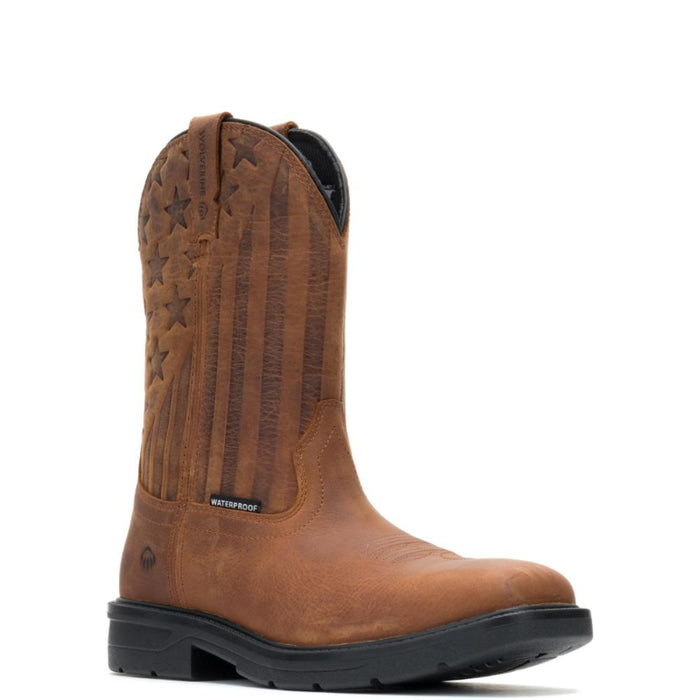 Wolverine® Men's Waterproof  Rancher Level Glory Steel Toe Wellington Boots - Tobacco - W271018