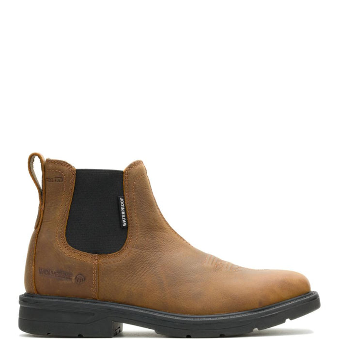 Wolverine® Men's Waterproof Rancher Level Steel Toe Chelsea Boots - Sudan Brown - W251061
