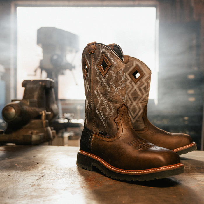 Wolverine® Men's Waterproof Rancher Pro HyperRest™ Steel Toe Wellington Boots - Titanium - W250030