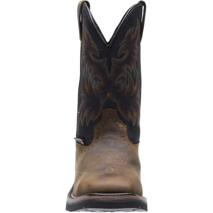 Wolverine® Men's Waterproof Rancher Soft Toe Wellington Boots - Black/Brown - W10768