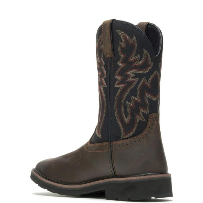 Wolverine® Men's Waterproof Rancher Soft Toe Wellington Boots - Black/Brown - W10768