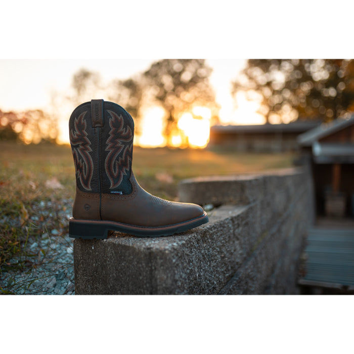 Wolverine® Men's Waterproof Rancher Steel Toe Wellington Boots - Dark Brown - W10702