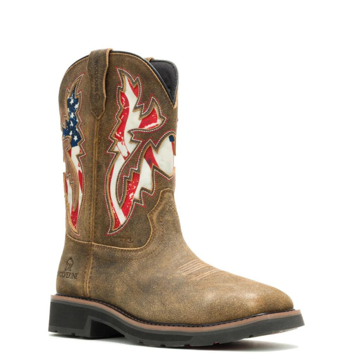 Wolverine® Men's Waterproof Rancher Ulay Soft Toe Wellington Boots - Brown - W261047