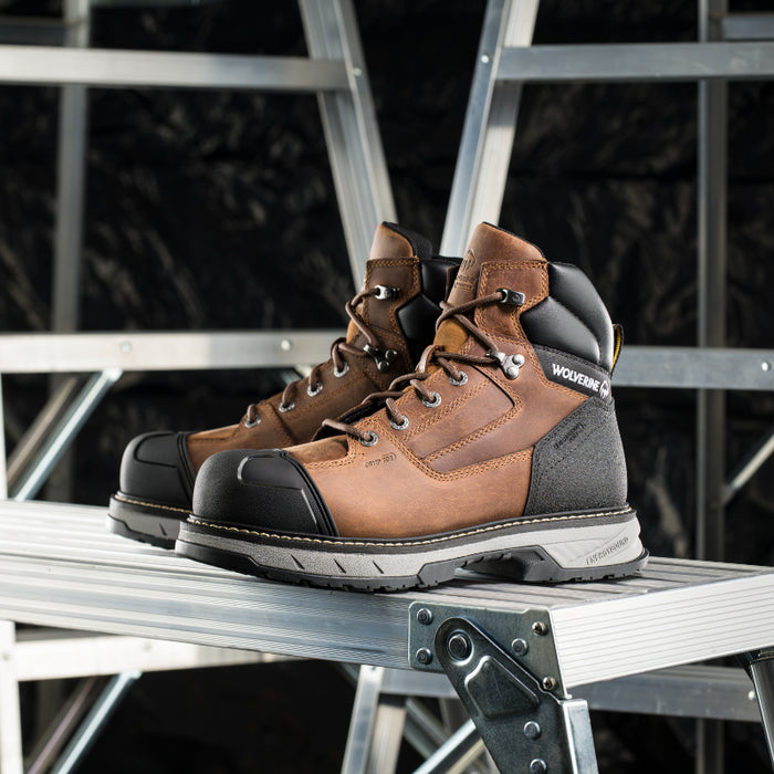 Wolverine® Men's Waterproof Reforce Energy Bound Electric Hazard 6" Boots - Brown - W241110
