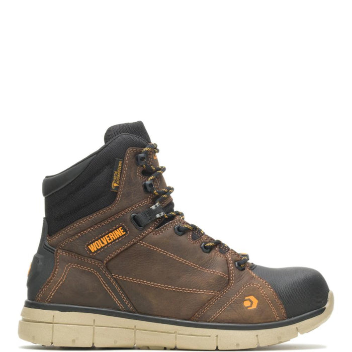 Wolverine® Men's Waterproof Rigger Composite Toe 6" Boots - Summer Brown - W10797