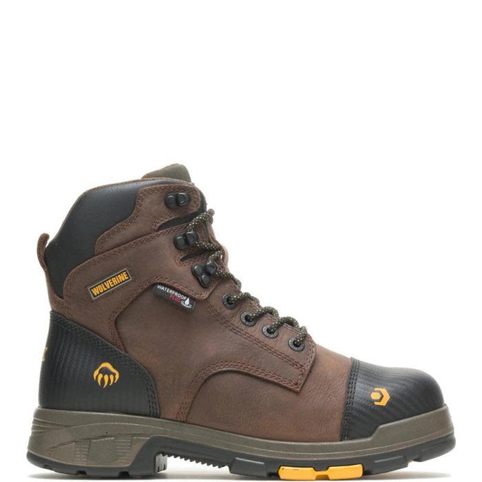 Wolverine® Men's Waterproof Soft Toe 6" Boots with Met-Guard - Dark Brown - W10706