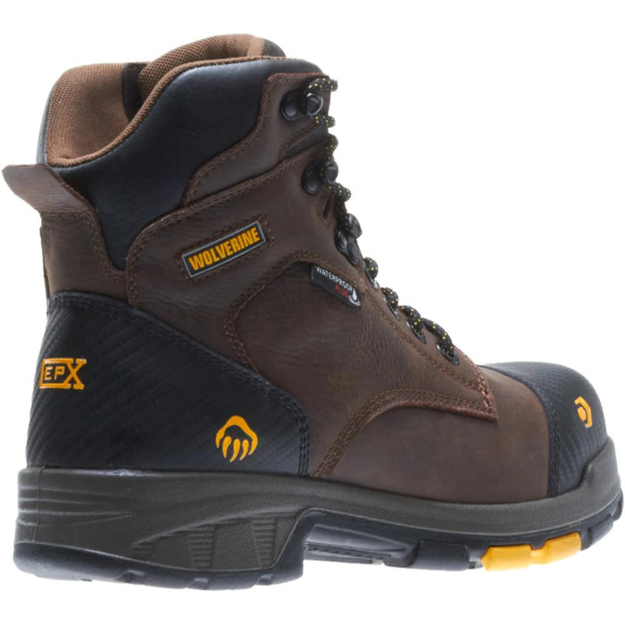 Wolverine® Men's Waterproof Soft Toe 6" Boots with Met-Guard - Dark Brown - W10706
