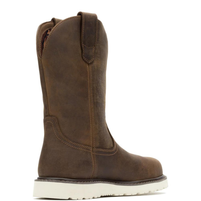 Wolverine® Men's Waterproof  Steel Toe Bronc Wedge Wellington Boots - Dark Brown - W080184