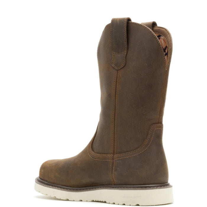Wolverine® Men's Waterproof  Steel Toe Bronc Wedge Wellington Boots - Dark Brown - W080184