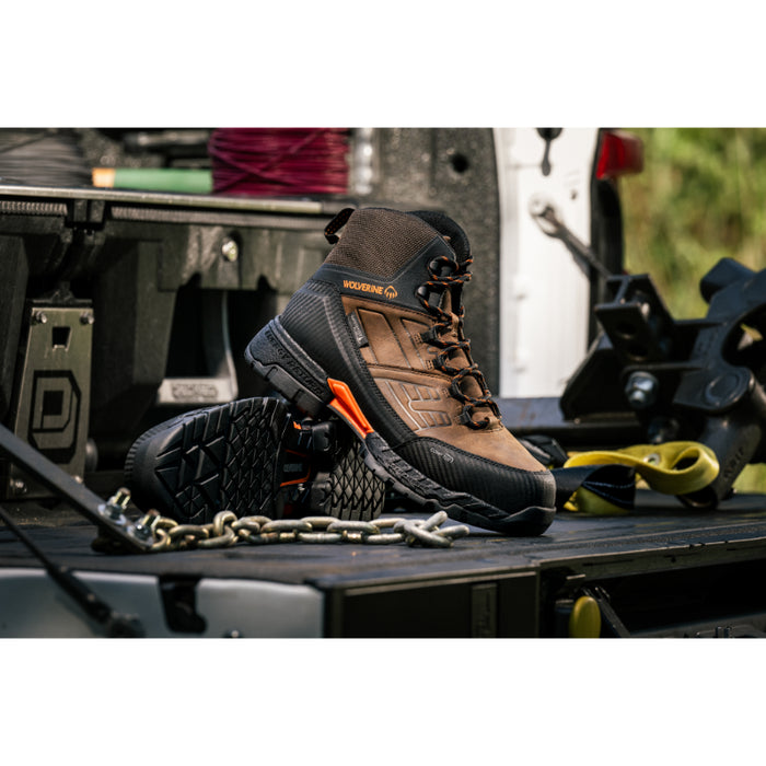 Wolverine® Men's Waterproof Surge LX 6" CarbonMax® Work Boot - Sudan Brown - W080166