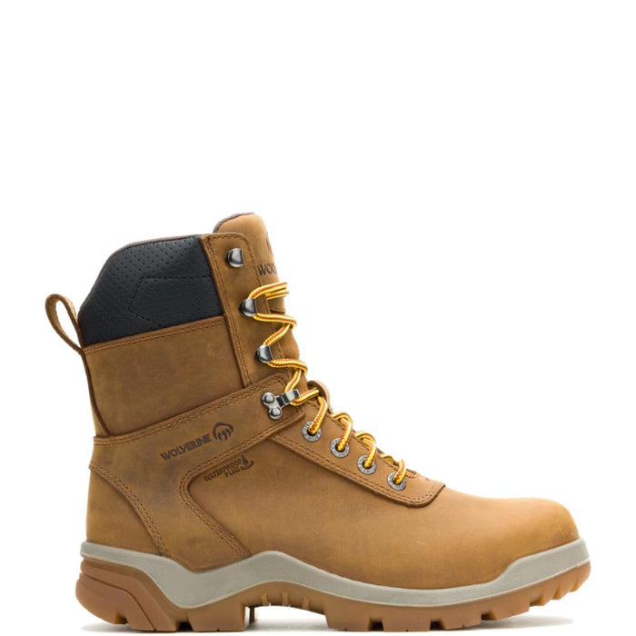 Wolverine® Men's Waterproof Vantage HyperRest® Composite Toe 8" Boots - Dark Tan - W251143