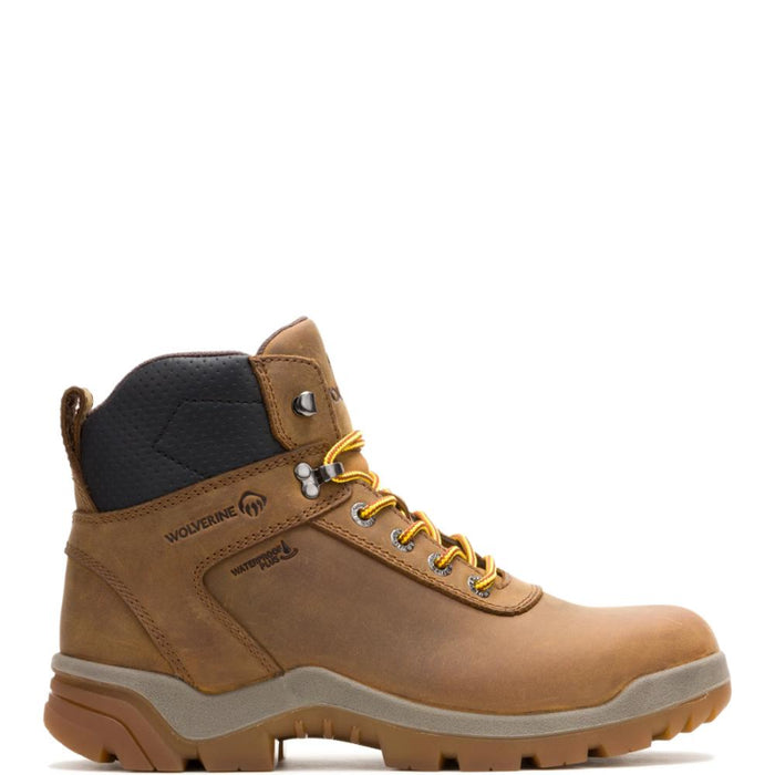Wolverine® Men's Waterproof Vantage HyperRest™ Steel Toe 6" Boots - Dark Tan - W250028