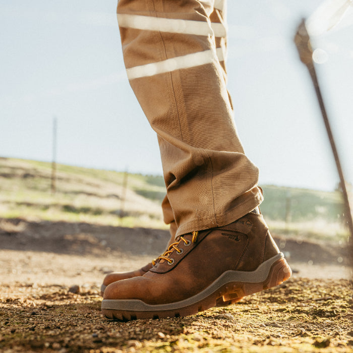 Wolverine® Men's Waterproof Vantage HyperRest™ Steel Toe 6" Boots - Dark Tan - W250028
