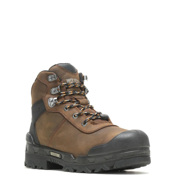 Wolverine® Men's Waterproof Warrior Composite Toe 6" Boots with Met-Guard - Dark Coffee - W10942