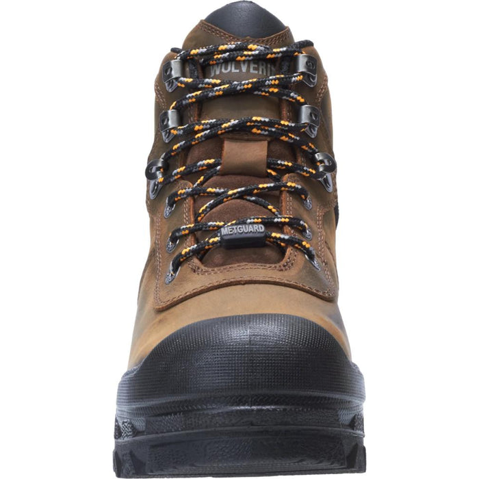 Wolverine® Men's Waterproof Warrior Composite Toe 6" Boots with Met-Guard - Dark Coffee - W10942
